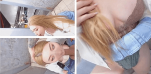 在停车场楼梯间做爱内射骚穴