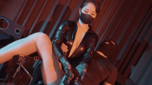 姐姐手足乳腿交最后被调教的小狗按在凳子上插入