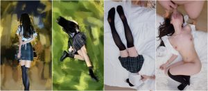 春日和表妹出游一起洗澡一起做爱