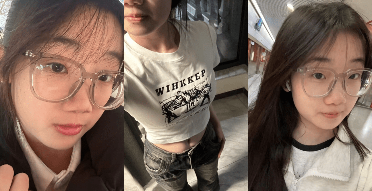 河南郑州清纯漂亮学生眼镜妹特反差