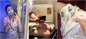 空姐女神下班衣服都没有换直接开操