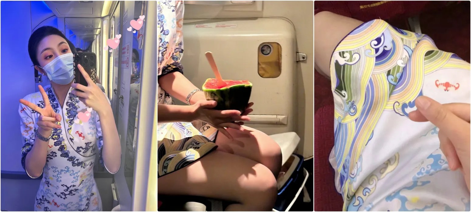 空姐女神下班衣服都没有换直接开操