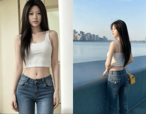 杭州萧山区极品八字奶美女阿黑颜