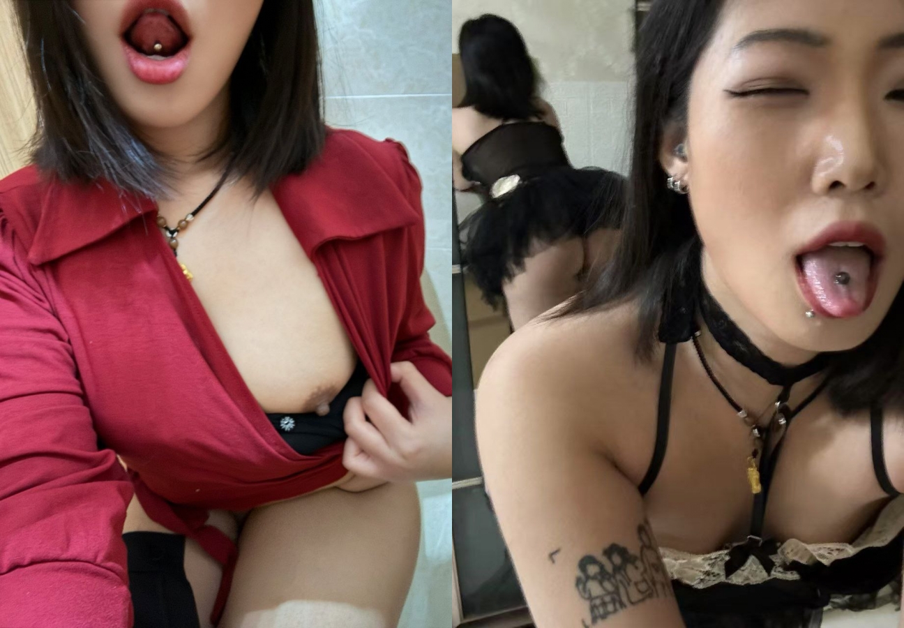 刺青舌钉叛逆小骚货舔蛋毒龙扇脸