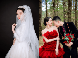 绿帽老公把新婚老婆婚纱照全漏了