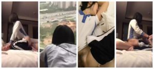 [MP4/770M] 【网曝门事件】高中眼镜学妹大尺度性爱私拍流出 穿校服开房啪啪饥渴骑乘老司机潜质 校服篇