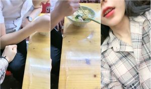 [MP4/607MB] 胆很肥的小姐姐户外勾搭正在吃地摊的屌丝男,言语开放