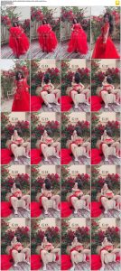 推特极品美痴女「桉X」《红色新娘》520元单片解锁高价福利，未流出作品，火红婚纱，开放丝袜，女上位骑乘榨精
