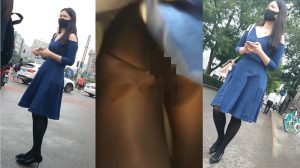 地铁站抄底系列,窥视上班族美女裙底春风,诱人丝袜御姐