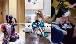 ✅专操极品COS大神【Maniacccccc】新作 星之守护卡莎&菲谢尔COS 优菈 后入潮吹，模特身材尤物女神颜值党福利