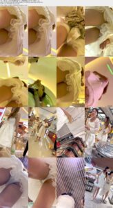 年轻少妇和闺蜜们逛街·白色微透骚内前后CD·御姐风